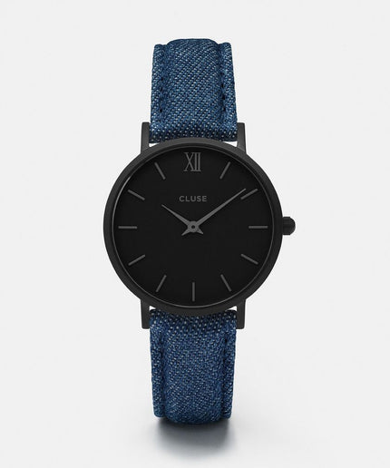 Cluse Blue Leather Watch