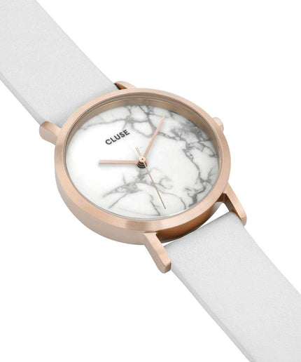 Cluse White Leather Watch