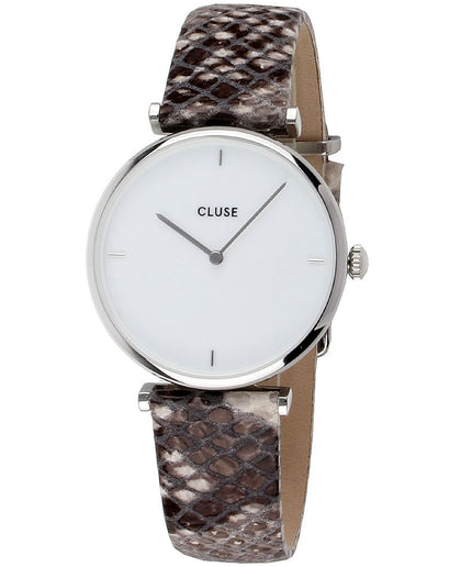 Cluse Beige Leather Watch