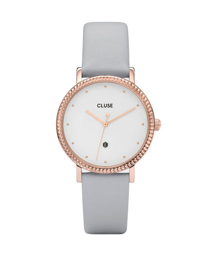 Cluse Gray Leather Watch