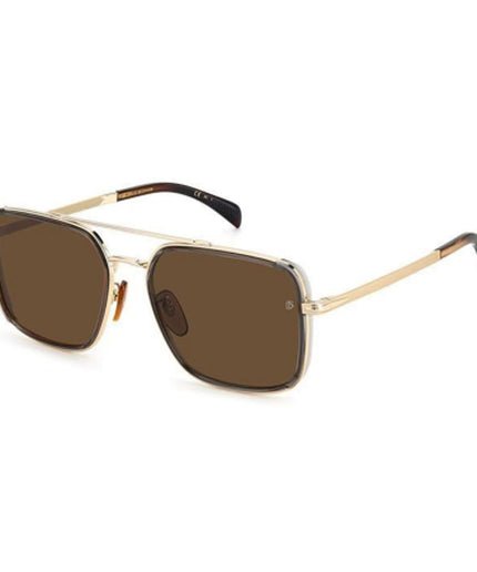 David Beckham Gray Metal Sunglasses