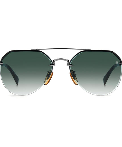 David Beckham Gray Metal Sunglasses