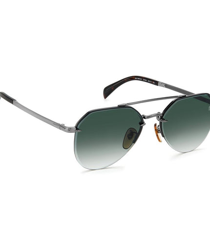 David Beckham Gray Metal Sunglasses