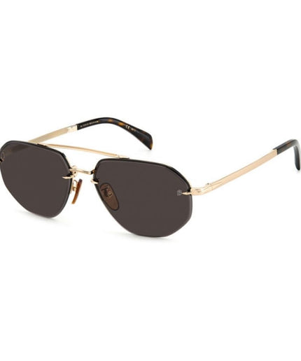 David Beckham Gold Metal Sunglasses