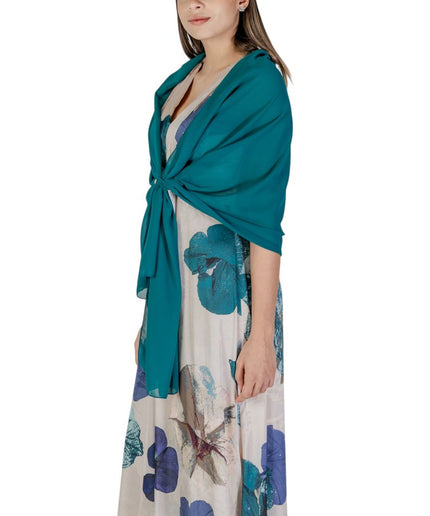 Rinascimento Green Polyester Scarf