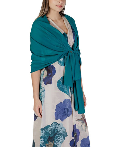 Rinascimento Green Polyester Scarf