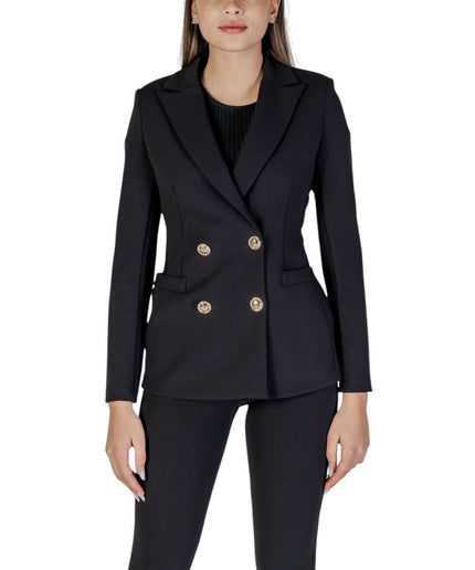 Rinascimento Black Polyester Suits & Blazer