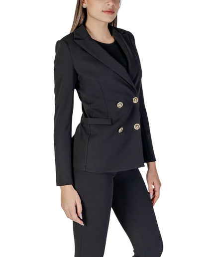 Rinascimento Black Polyester Suits & Blazer