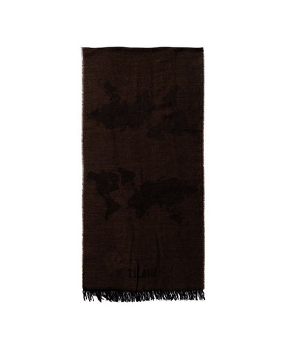 Alviero Martini Prima Classe Brown Viscose Scarf