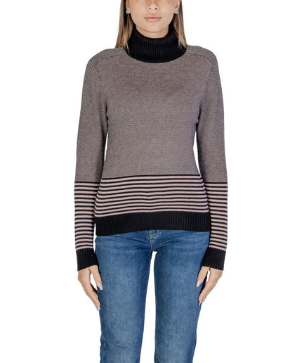 Sandro Ferrone Bicolor Viscose Sweater