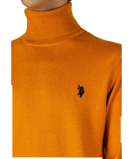 U.S. POLO ASSN. Orange Cotton Sweater