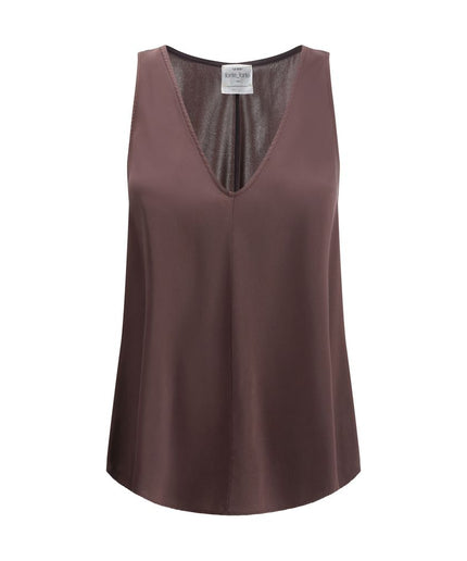 Forte_Forte Satin V-neck Top