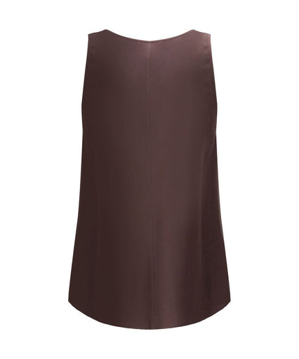 Forte_Forte Satin V-neck Top