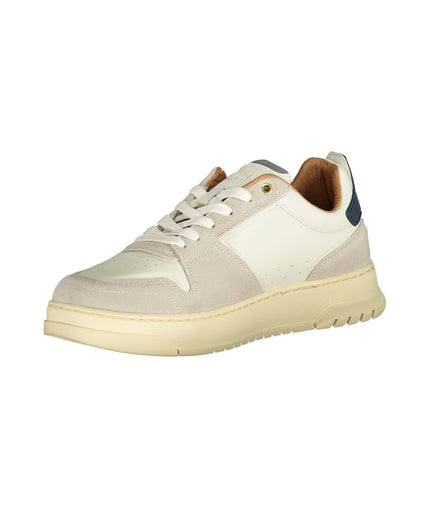 Blauer White Polyester Sneaker