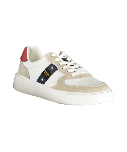 Blauer White Polyester Sneaker