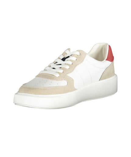 Blauer White Polyester Sneaker