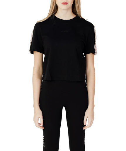 Guess Active Black Cotton Tops & T-Shirt