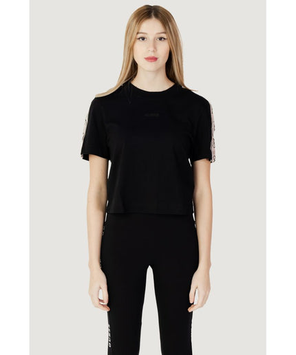 Guess Active Black Cotton Tops & T-Shirt