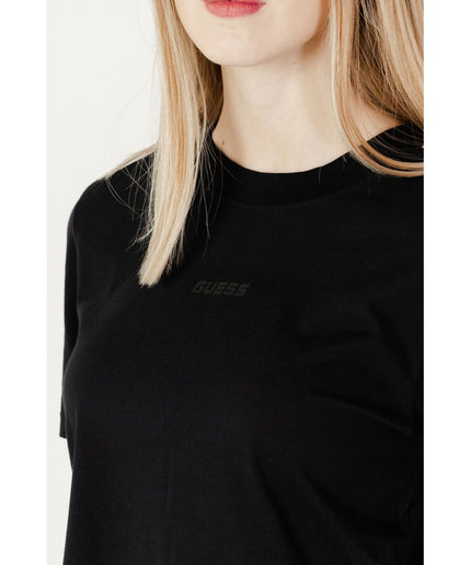 Guess Active Black Cotton Tops & T-Shirt