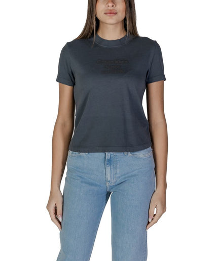 Calvin Klein Jeans Black Cotton Tops & T-Shirt