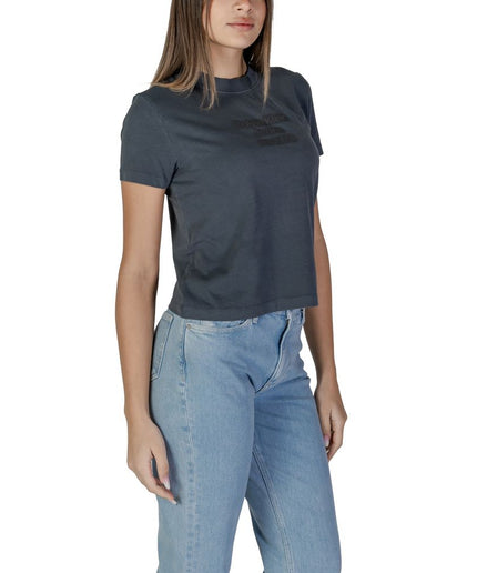 Calvin Klein Jeans Black Cotton Tops & T-Shirt