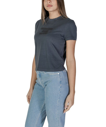 Calvin Klein Jeans Black Cotton Tops & T-Shirt