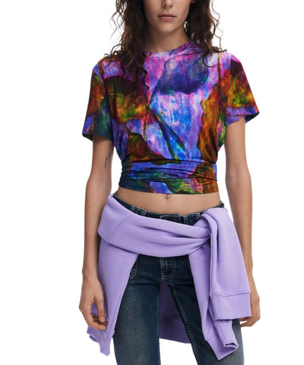 Desigual Purple Viscose Tops & T-Shirt