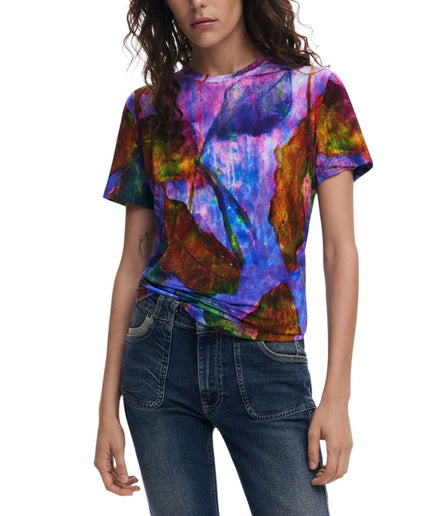 Desigual Purple Viscose Tops & T-Shirt