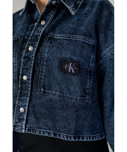 Calvin Klein Jeans Blue Recycled Cotton Jackets & Coat