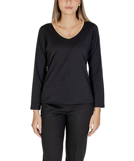 Alviero Martini Prima Classe Black Cotton Tops & T-Shirt