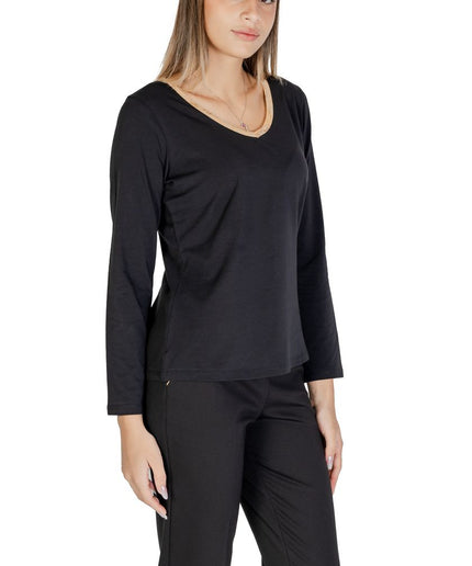 Alviero Martini Prima Classe Black Cotton Tops & T-Shirt