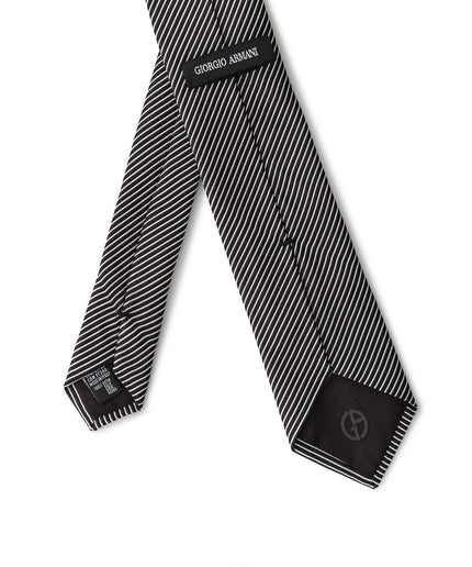 Giorgio Armani Black Silk Ties & Bowty