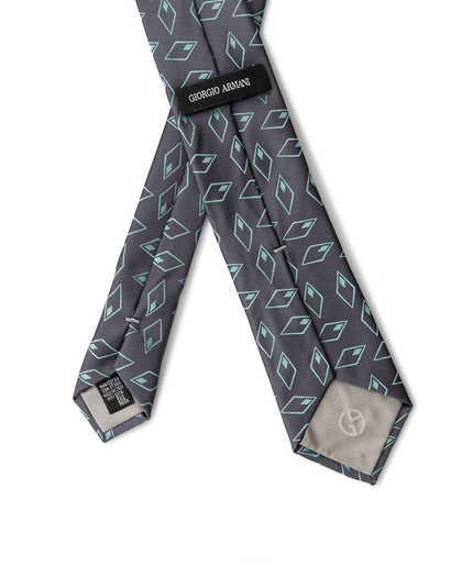 Giorgio Armani Gray Silk Ties & Bowty