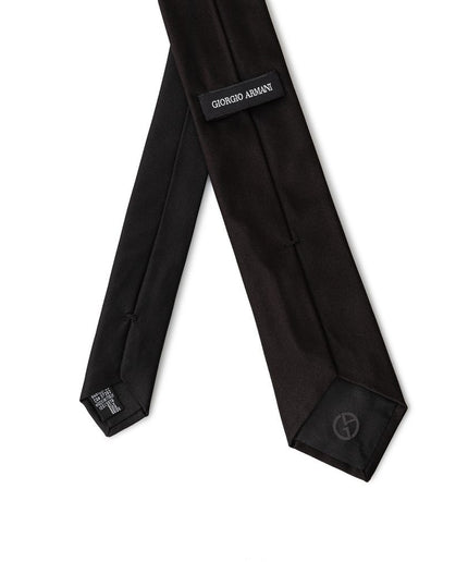 Giorgio Armani Black Silk Ties & Bowty