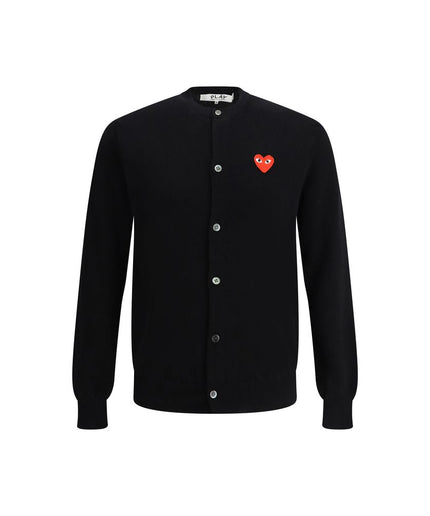 Comme Des Garçons Play Logoed Cardigan