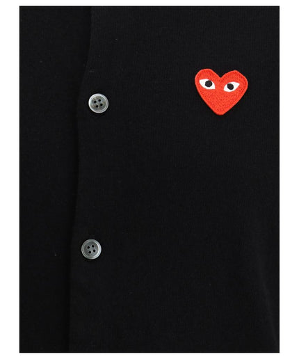 Comme Des Garçons Play Logoed Cardigan