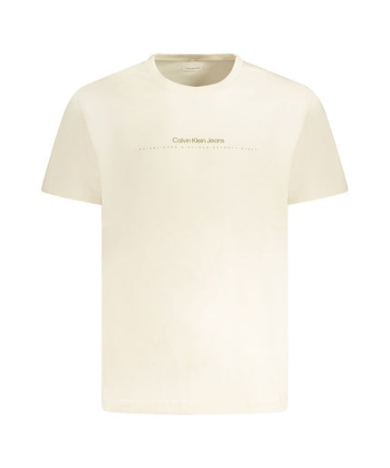 Calvin Klein Beige Cotton T-Shirt