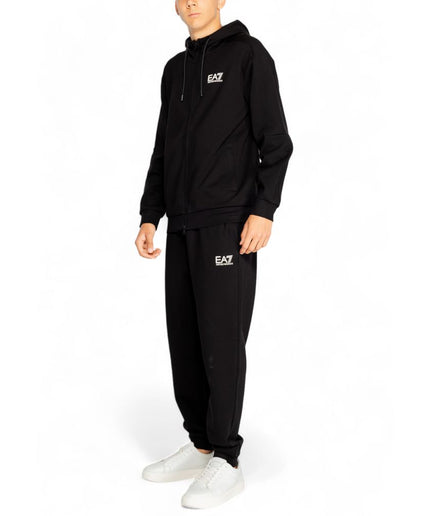 EA7 Emporio Armani Black And White Cotton Sweatsuit