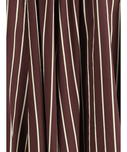 Forte_Forte Striped satin Long Skirt