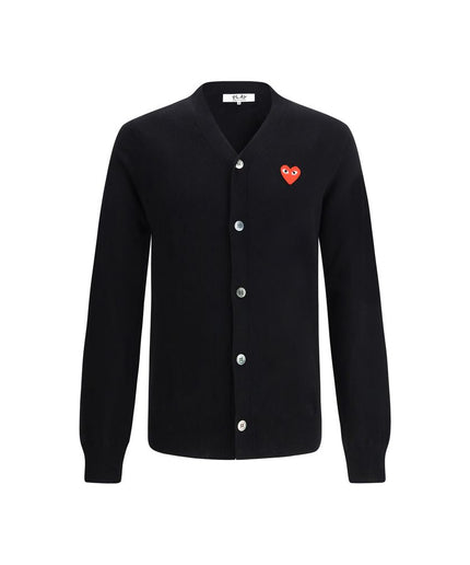 Comme Des Garçons Play Logoed Cardigan