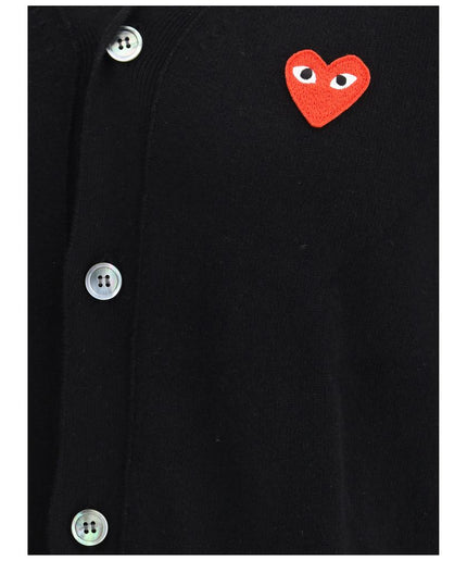 Comme Des Garçons Play Logoed Cardigan