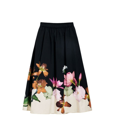 Desigual Black Cotton Skirt