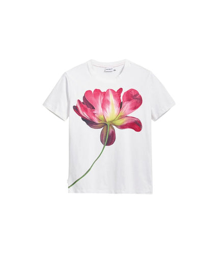 Desigual White Cotton Tops & T-Shirt