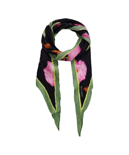 Desigual Black Polyester Scarf