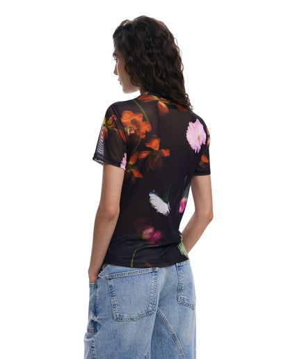 Desigual Black Polyester Tops & T-Shirt