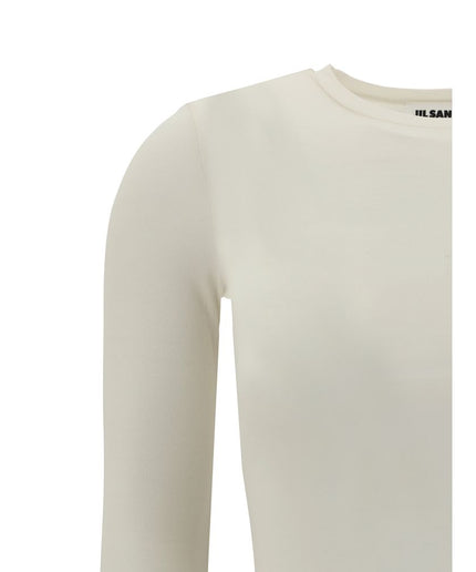 Jil Sander Semi-sheer Long Sleeve Top