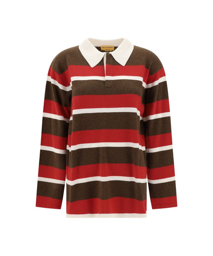 Guest in Residence Striped Polo Sweater