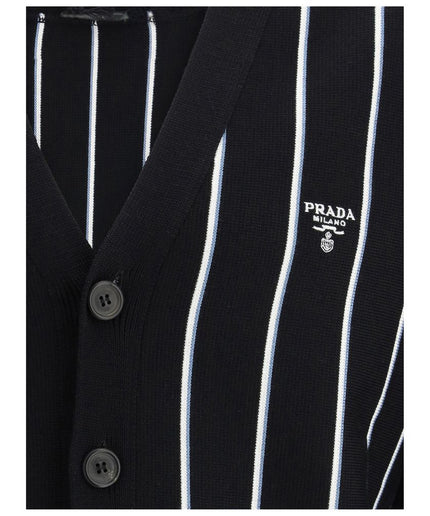 Prada Wool Striped Cardigan