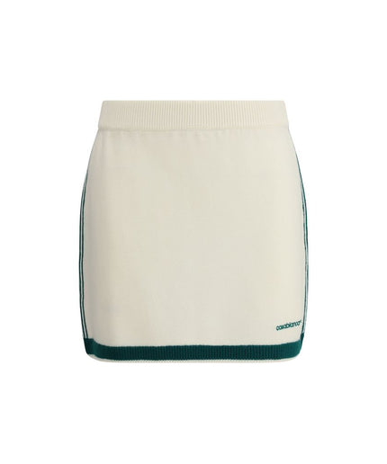 Casablanca Woven Miniskirt