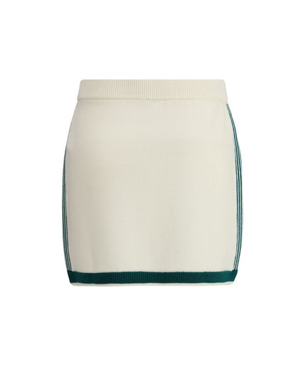 Casablanca Woven Miniskirt